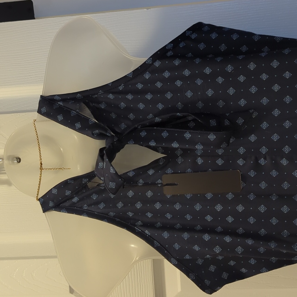 Ouges Women's Navy Blue Sleeveless Dress - Size L… - image 6